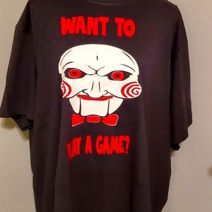 SAW "want to play a game" tee size xxl